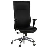 Vrtljiv Stol Murano 20, Črna - črna/barve aluminija, Moderno, kovina/umetna masa (59/133/52cm) - MID.YOU