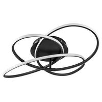 LED-DECKENLEUCHTE 67201S-30  PANDA - Weiss/Opal, Design, Kunststoff/Metall (60/12,7cm) - Globo