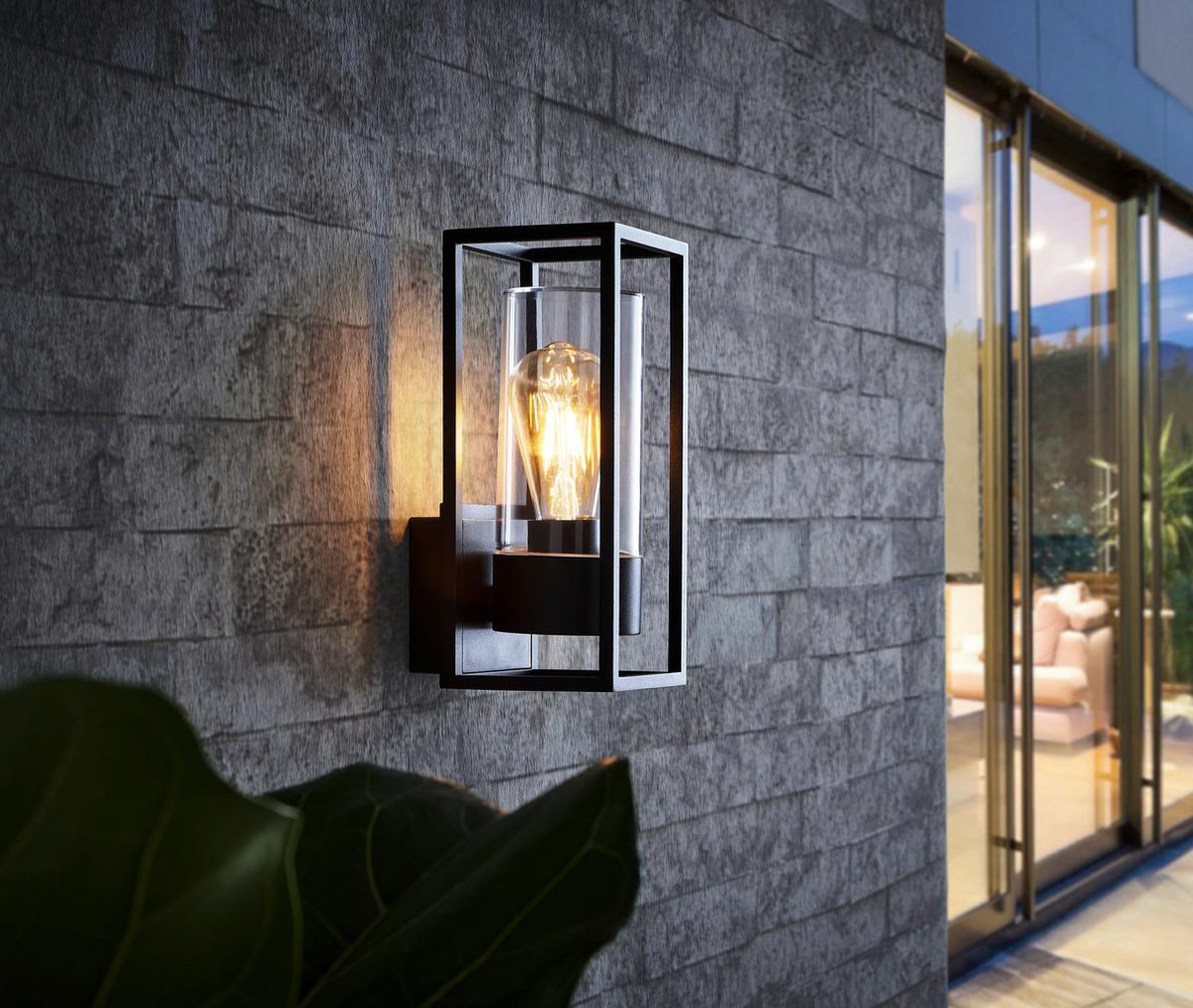 KINKIET ZEWNĘTRZNY FREE - czarny, Konventionell, metal (13.8/11/27cm) - Ambia Garden