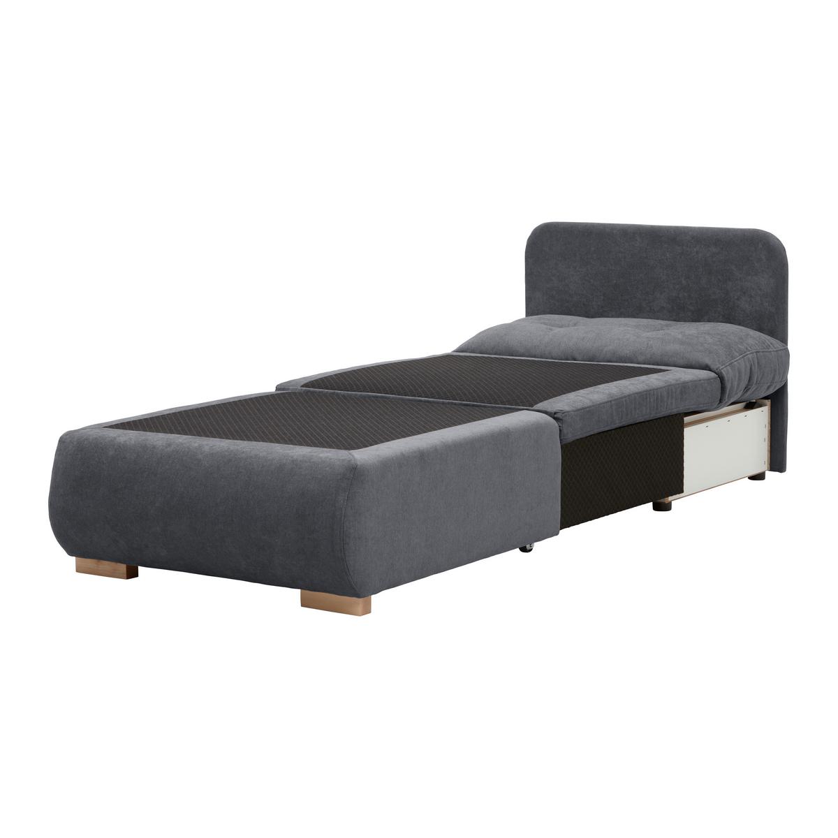 Fotelja Na Razvlačenje Modena - prirodne boje/crna, tekstil/plastika (89/88/90cm) - Modern Living