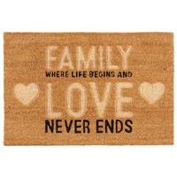 Predpražnik Family - rjava, tekstil (40cm) - Mömax