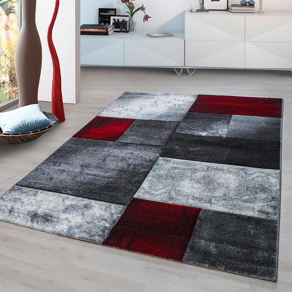 Webteppich Hawaii Rot ca. 80x300cm - Rot, KONVENTIONELL, Textil (80/300cm)