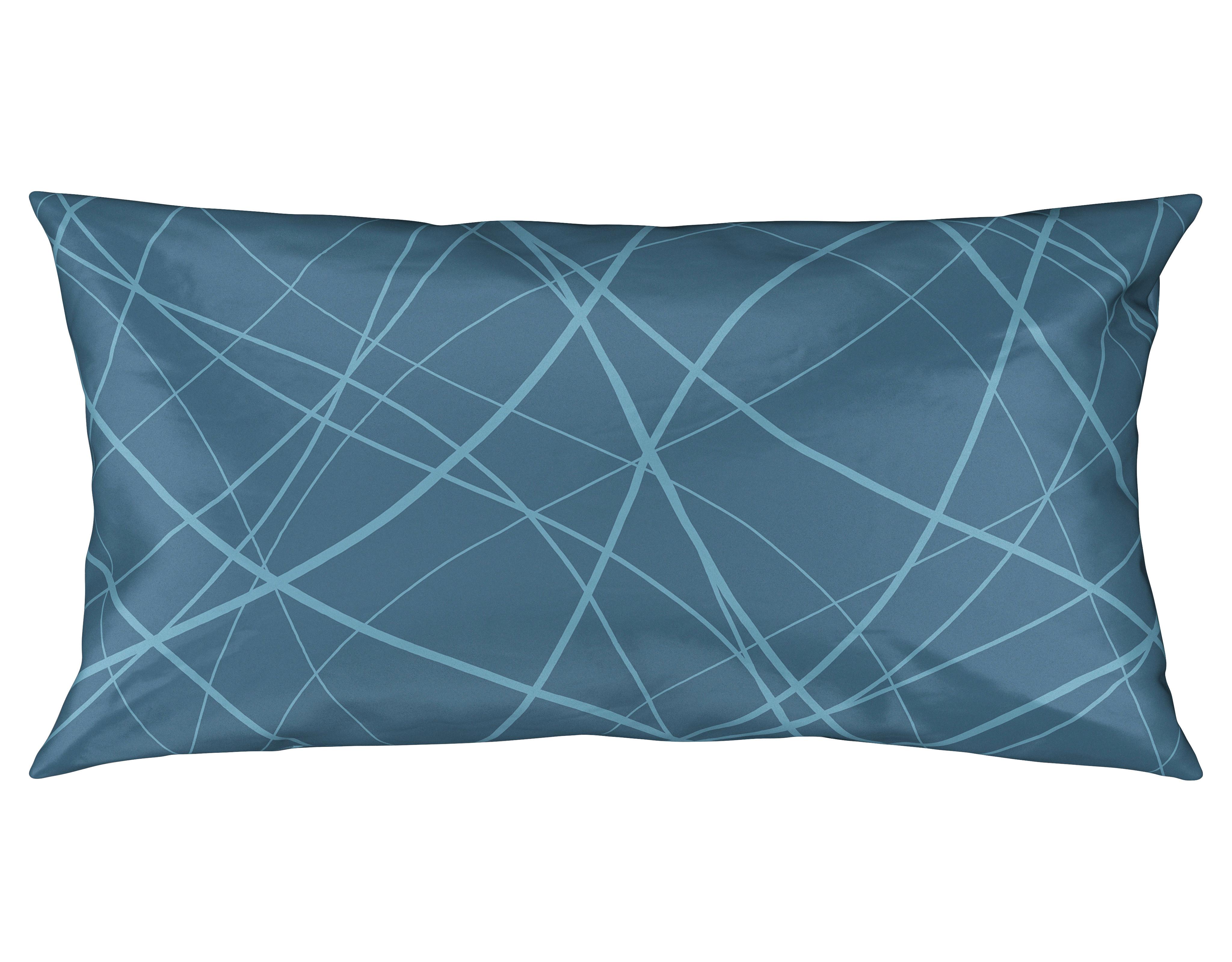 Kissenhülle Alex Design in Blau ca. 40x80cm - Blau, MODERN, Textil (40/80cm) - Premium Living