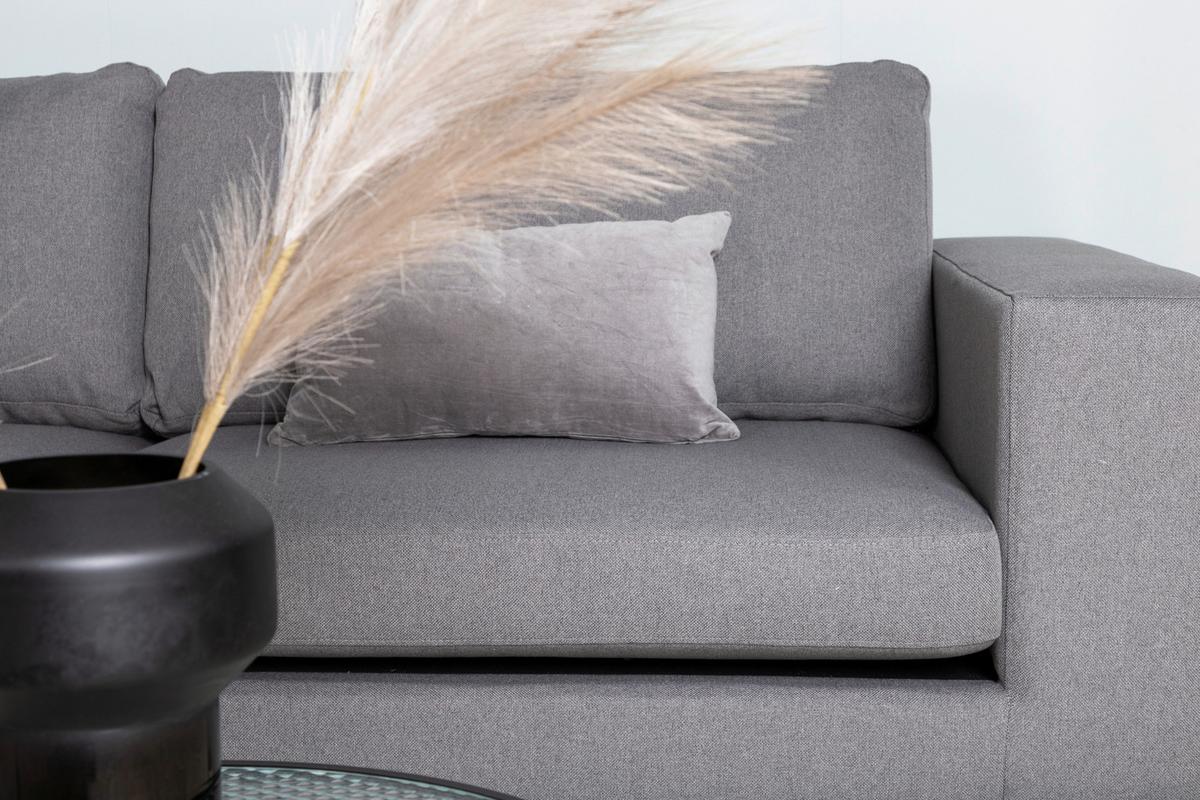 2-SITZER-SOFA BOLERO - Schwarz/Grau, Design, Kunststoff/Textil (215/84/88cm) - Livetastic