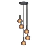 LAMPA WISZĄCA MARCY - czarny/szary, Trend, metal/szkło (42/120cm) - Novel