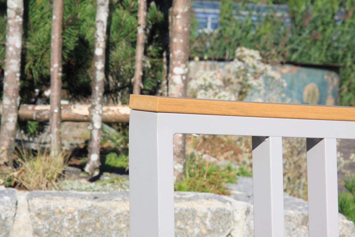 Lounge Garnitura Gondola, Siva, 4-Delno - barva tikovine/rjavosiva, Moderno, kovina/umetna masa (175/70/72cm) - Acamp