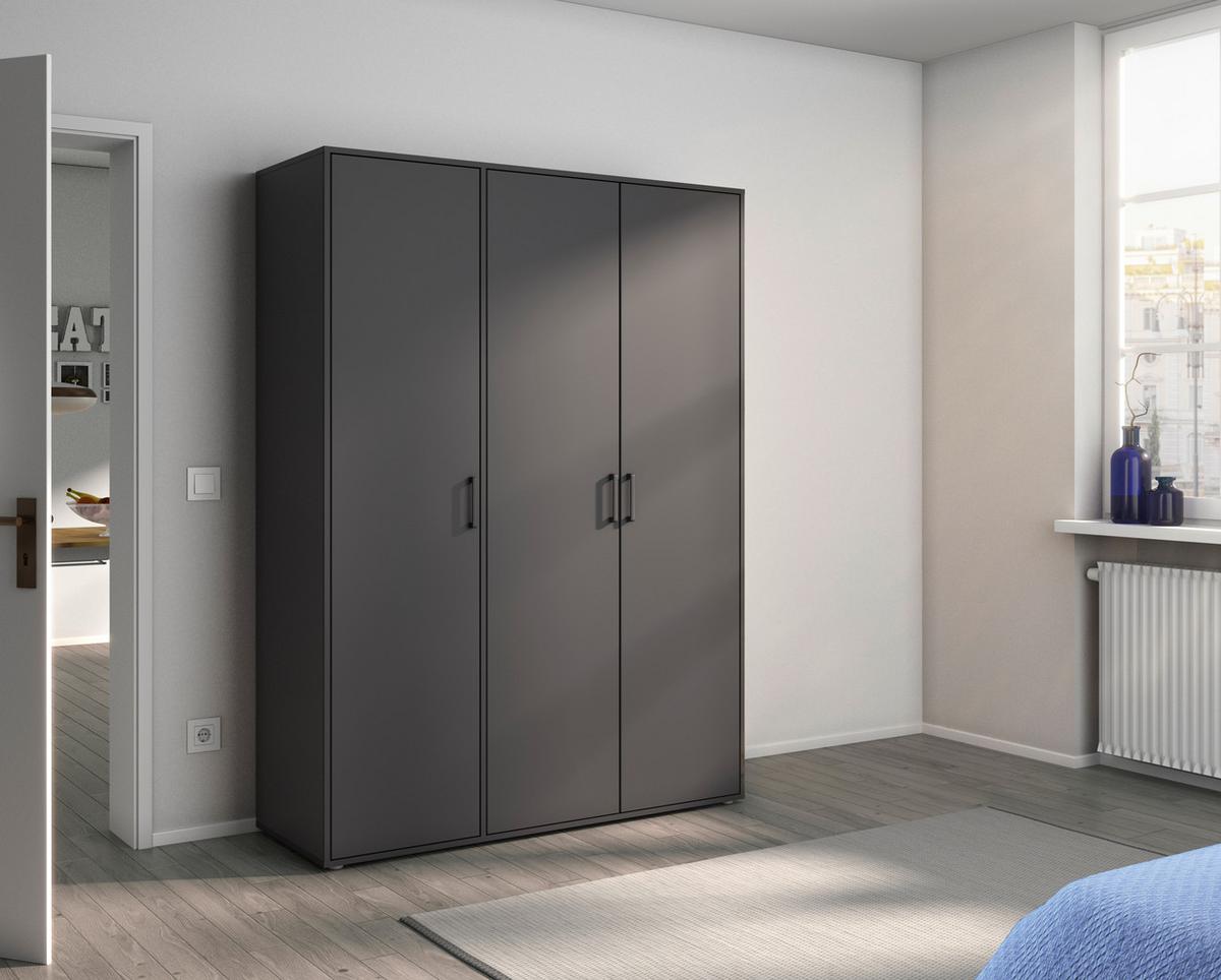 DULAP  USI ROTATIVE VOYAGER - gri, Modern, material pe bază de lemn (140/194/53cm) - Modern Living