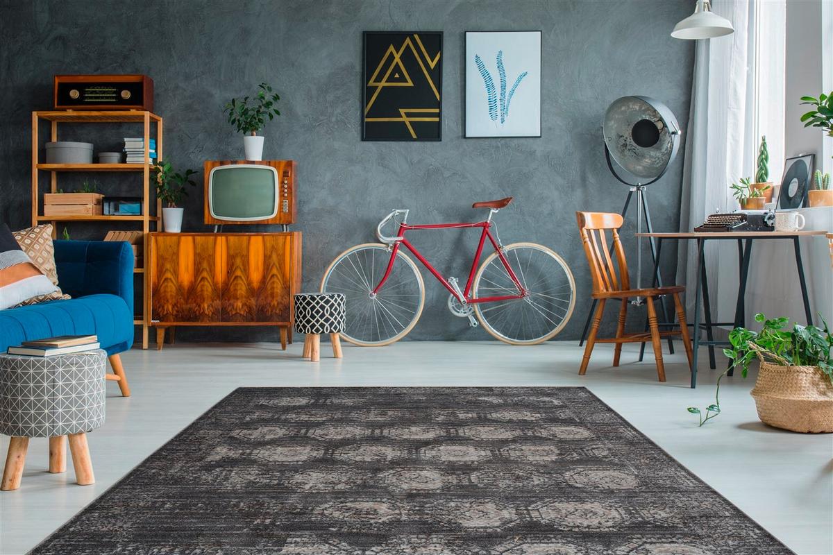 WEBTEPPICH BAROQUE 700 ANTHRAZIT 200X290 - Anthrazit, Basics, Textil (200/290cm) - Kayoom