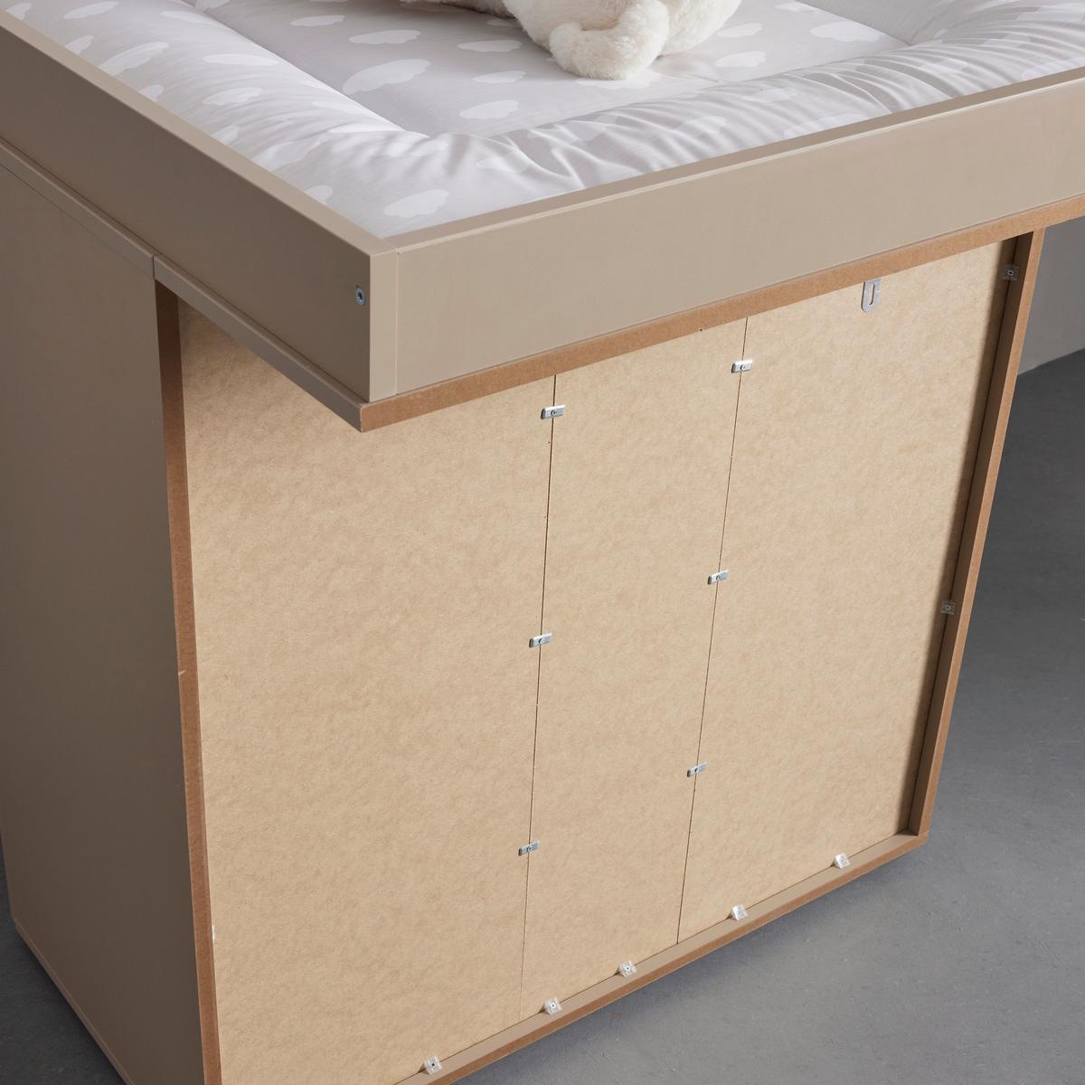 Babyzimmer July Creme - Beige/Creme, Modern, Holzwerkstoff (311/190/144cm) - Bessagi Kids