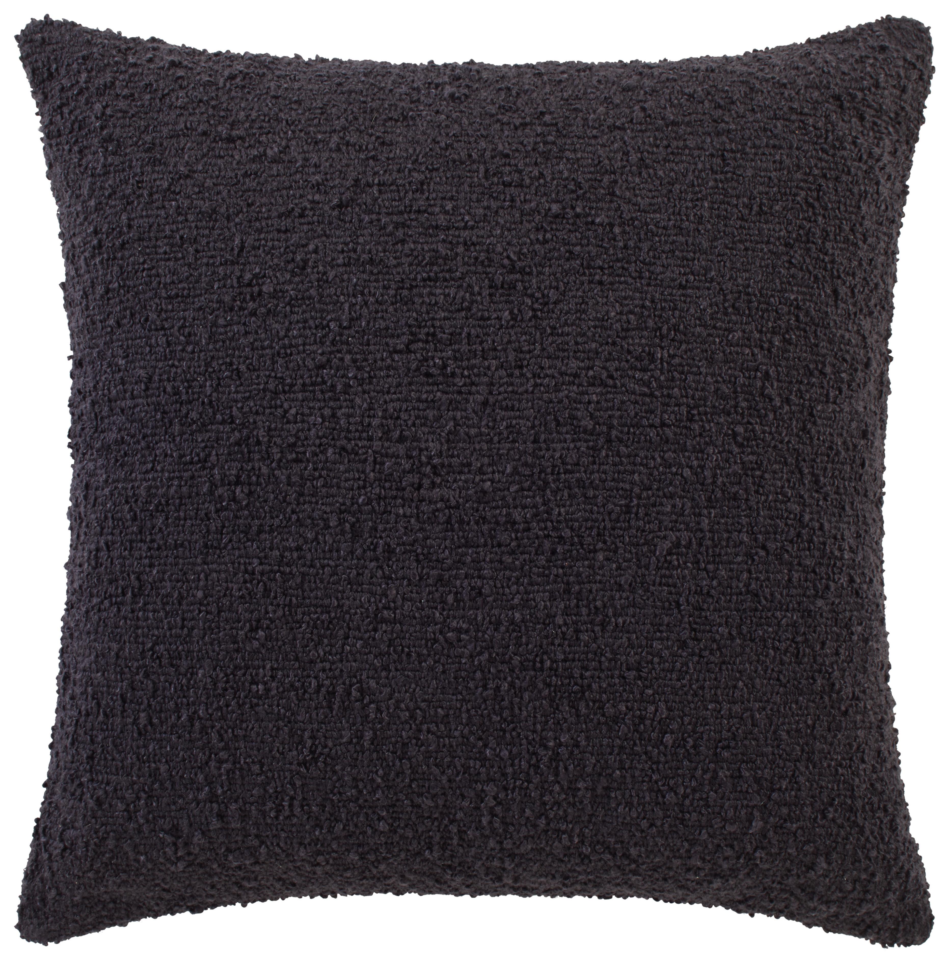 Zierkissen Boucle in Anthrazit ca. 45x45cm - Anthrazit, Konventionell (45/45cm) - Modern Living