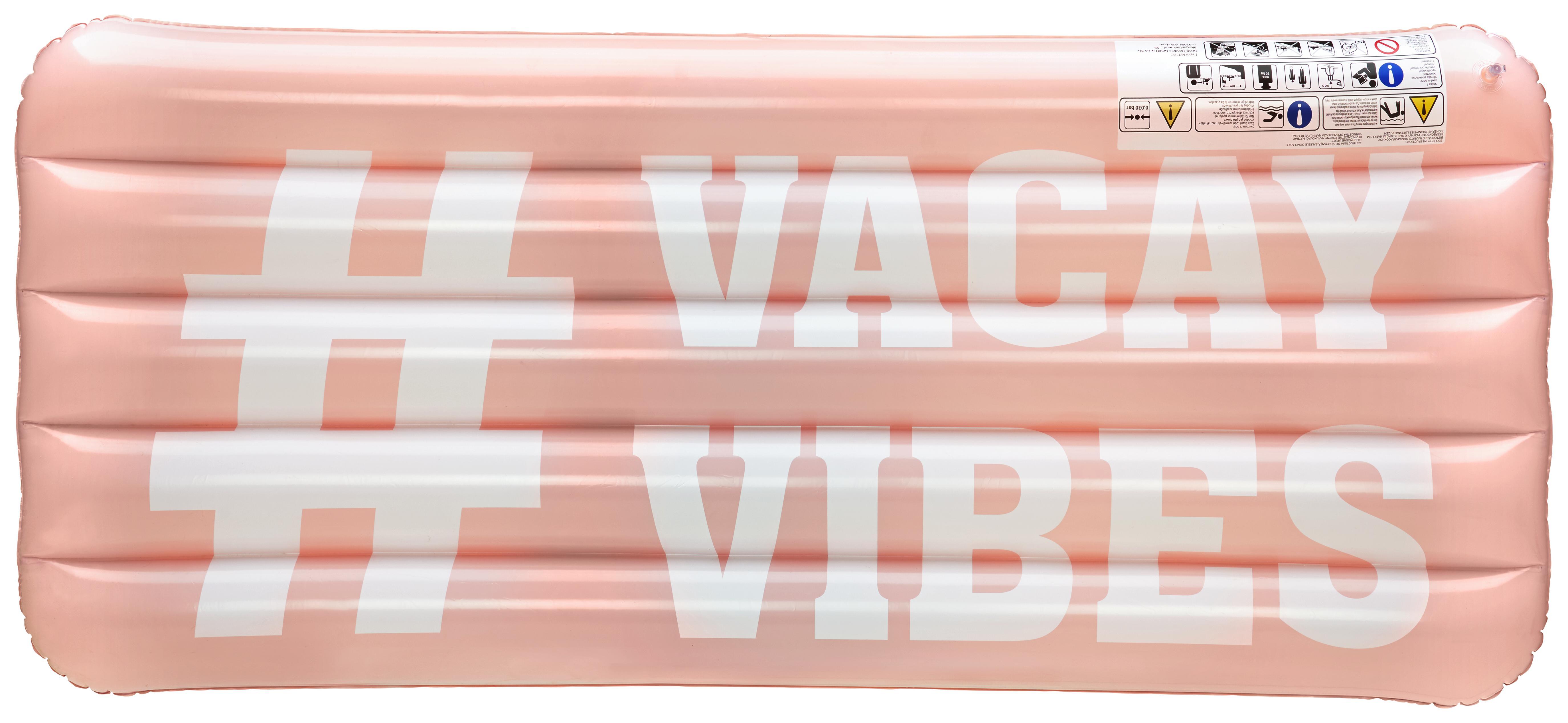 Luftmatratze Hashtag Rosa - Rosa, Kunststoff (190/90cm)