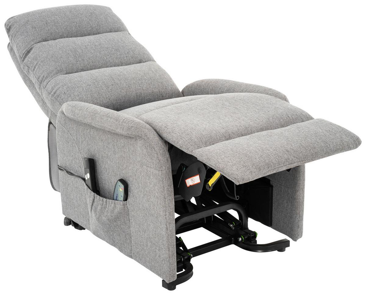 Počivalnik Luxo, Siva - siva/črna, Design, kovina/umetna masa (68/100/94cm) - Livetastic