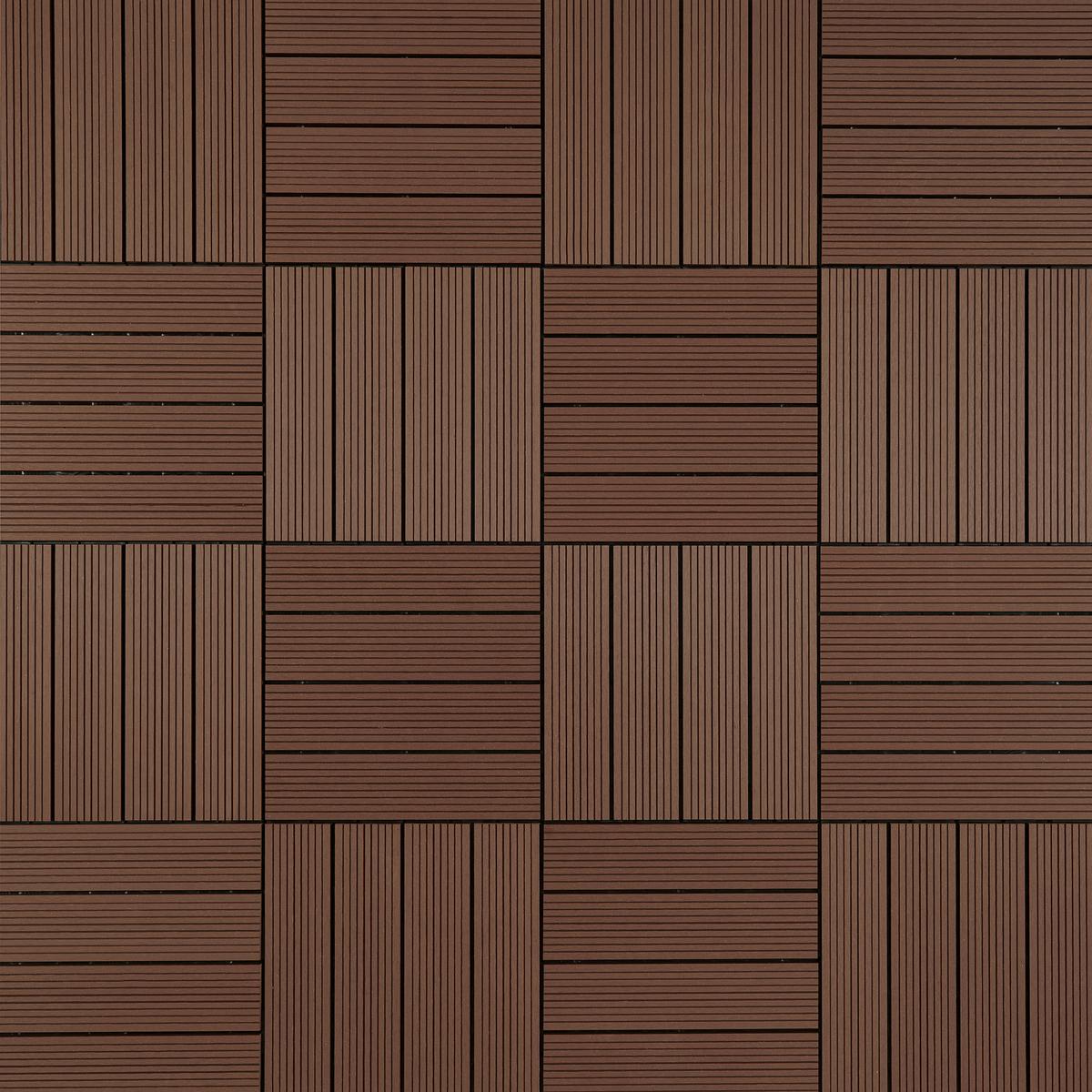 PŁYTKA TARASOWA DC-003 COFFEE - ciemnobrązowy, Basics, tworzywo sztuczne (30/30/2cm) - Ambia Garden