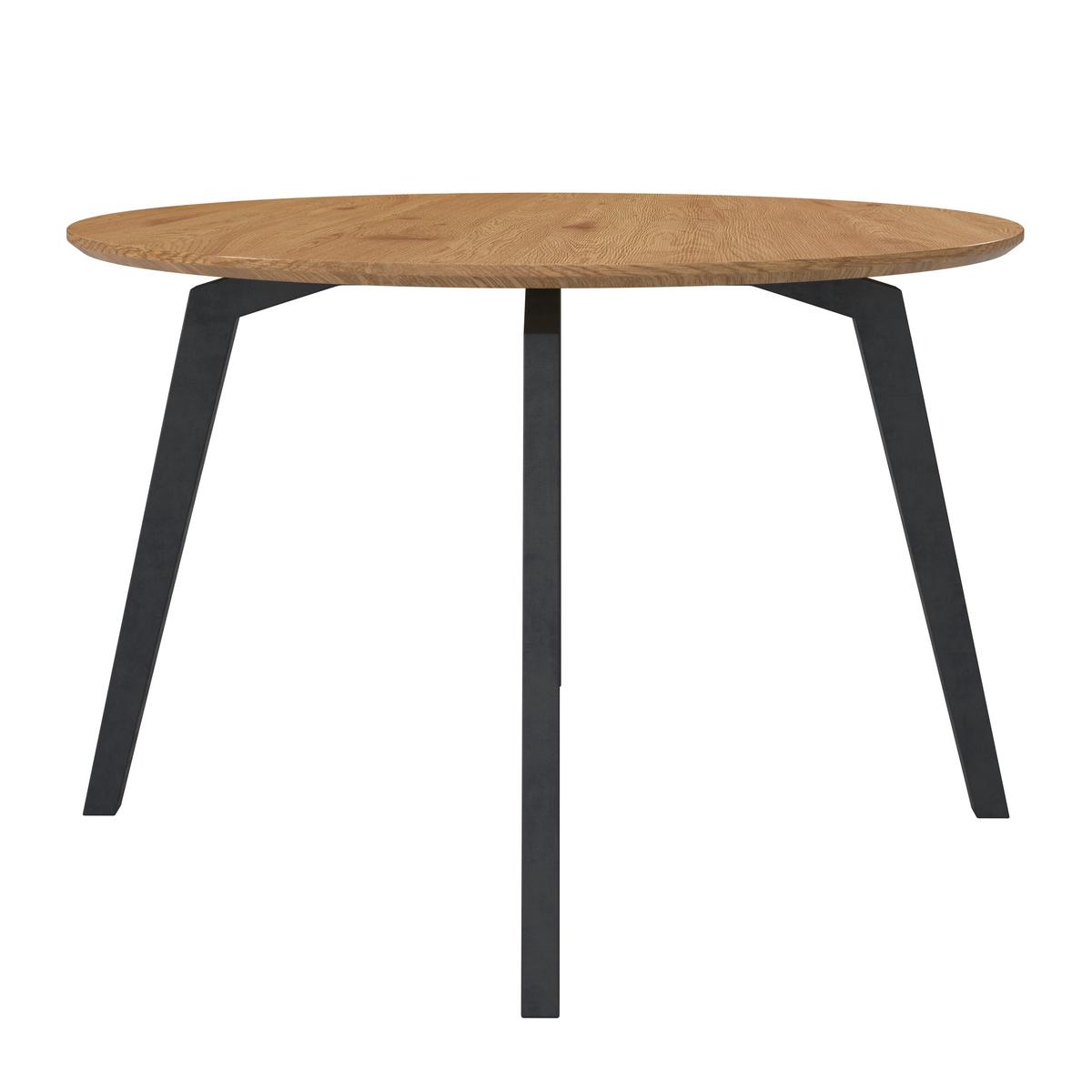 Stol Za Blagovaonicu Elian - boje hrasta/crna, Moderno, drvni materijal/metal (120/76cm) - Bessagi Home