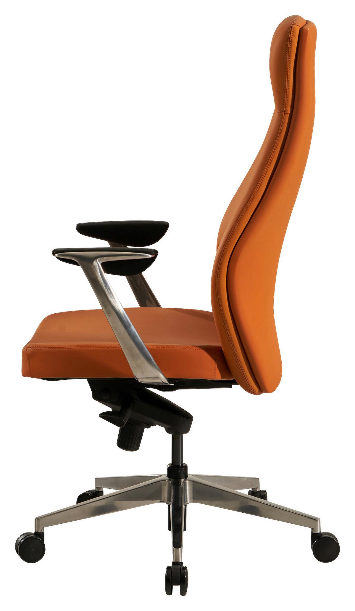 CHEFSESSEL SPM1.449 - Silberfarben/Braun, Design, Kunststoff/Textil (74/125/74cm) - MID.YOU