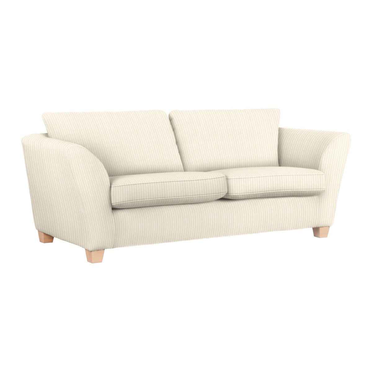 3-Sitzer-Sofa Devado Beige Cord - Beige/Naturfarben, Holz/Textil (216/70-85/95cm) - Mömax