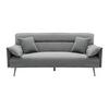 Schlafsofa Lana Grau Webstoff - Dunkelgrau/Grau, MODERN, Holz/Textil (199/89/95cm) - Bessagi Home