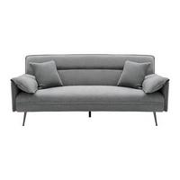 Schlafsofa Lana Grau Webstoff - Dunkelgrau/Grau, MODERN, Holz/Textil (199/89/95cm) - Bessagi Home