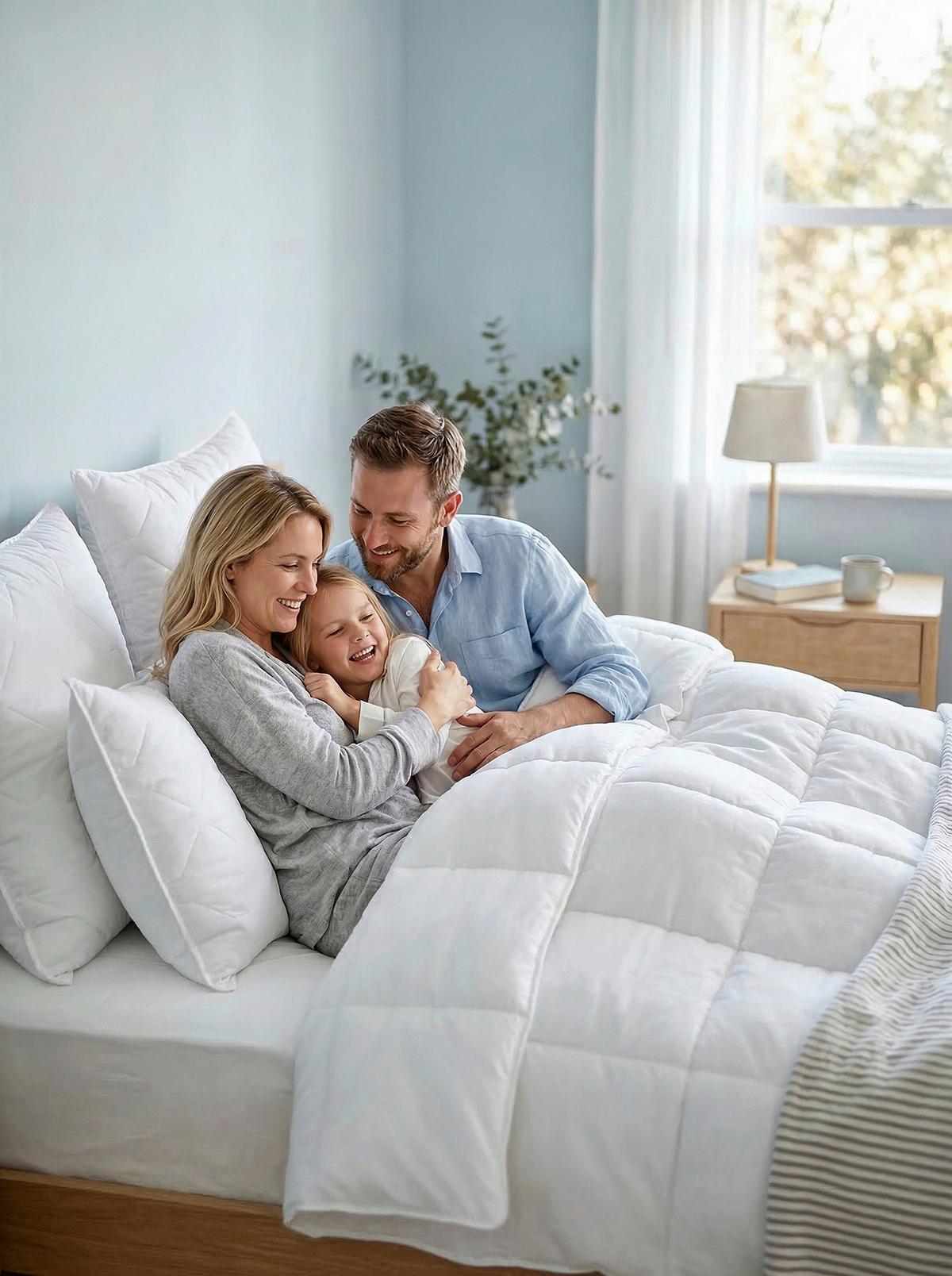 Paplan-párna 2 Részes Szett Naturtex® - fehér, textil (140/200cm)