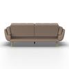 BÄDDSOFFA CORA - brun/naturfärgad, Modern, trä/textil (214/92/81cm) - Bessagi Home