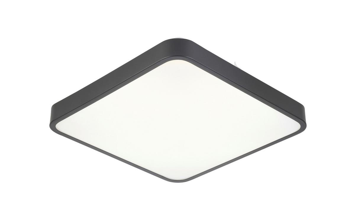 Plafonieră cu Led SHIRLEY1 - negru, Konventionell, plastic/metal (33.5/33.5cm) - Modern Living