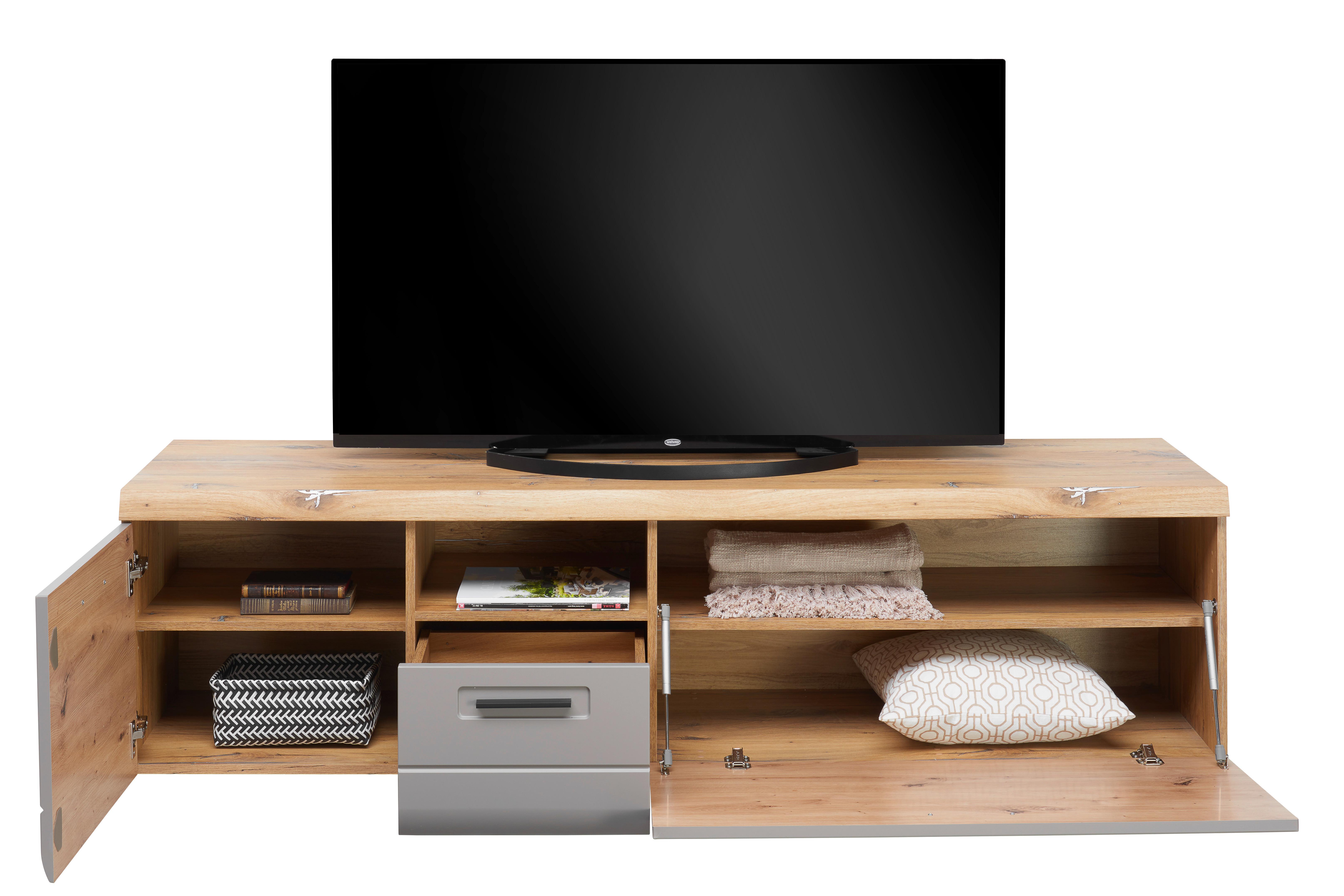 Tv Komoda Auris - siva, Moderno, drvni materijal/plastika (190/50/50cm) - Modern Living