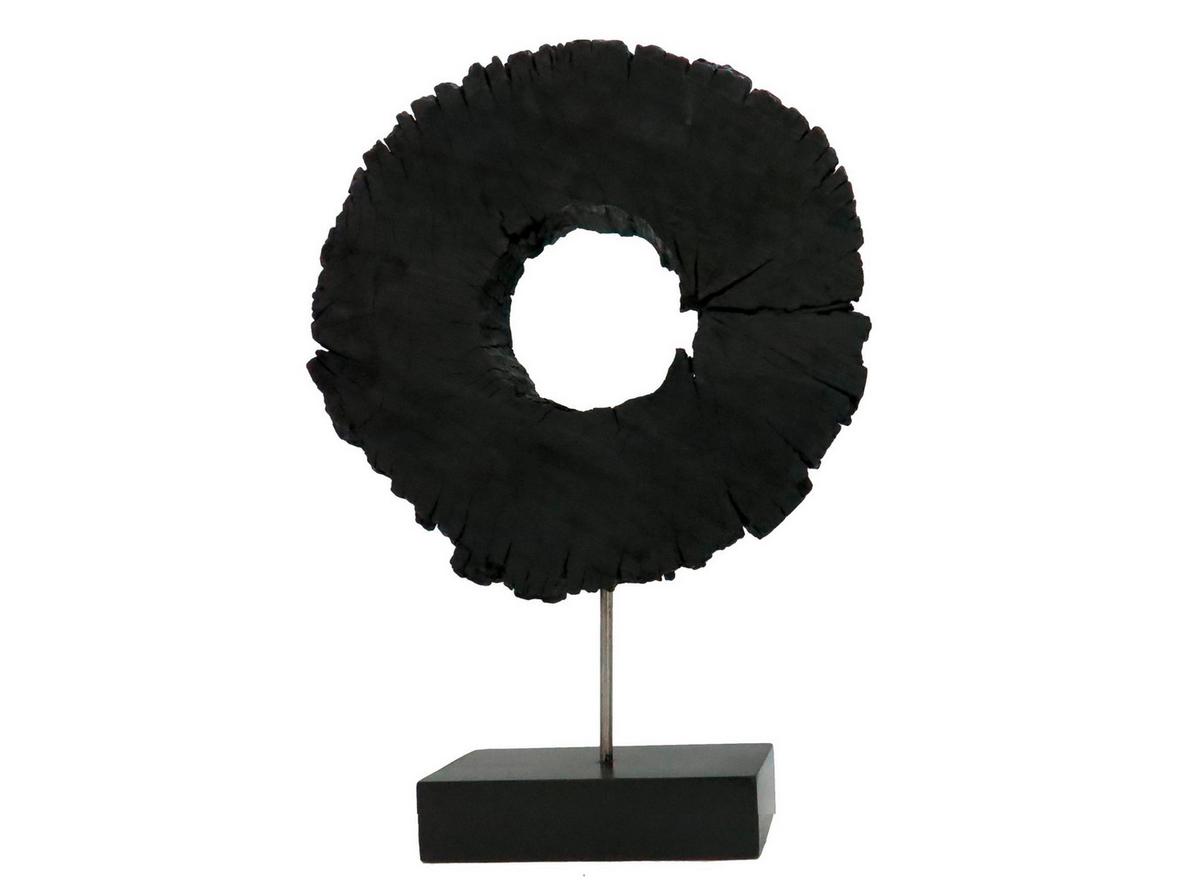 RZEŹBA FO-1321 B-ND-XXX - czarny, Lifestyle, metal/drewno (27/39/10cm) - Ambia Home