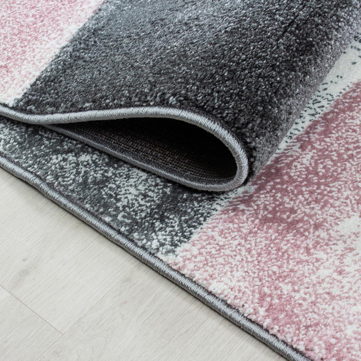 Webteppich Hawaii Pink ca. 160x230cm - Pink, KONVENTIONELL, Textil (160/230cm)