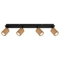 STRAHLER 57037-4 WENZEL - Dunkelbraun/Schwarz, Natur, Holz/Metall (65/8/13cm) - Globo