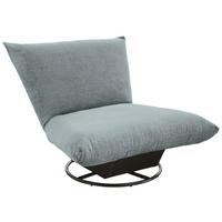 Relaxsessel Cremona Hellblau - Schwarz/Hellblau, Design, Textil/Metall (100/78/96cm) - Livetastic