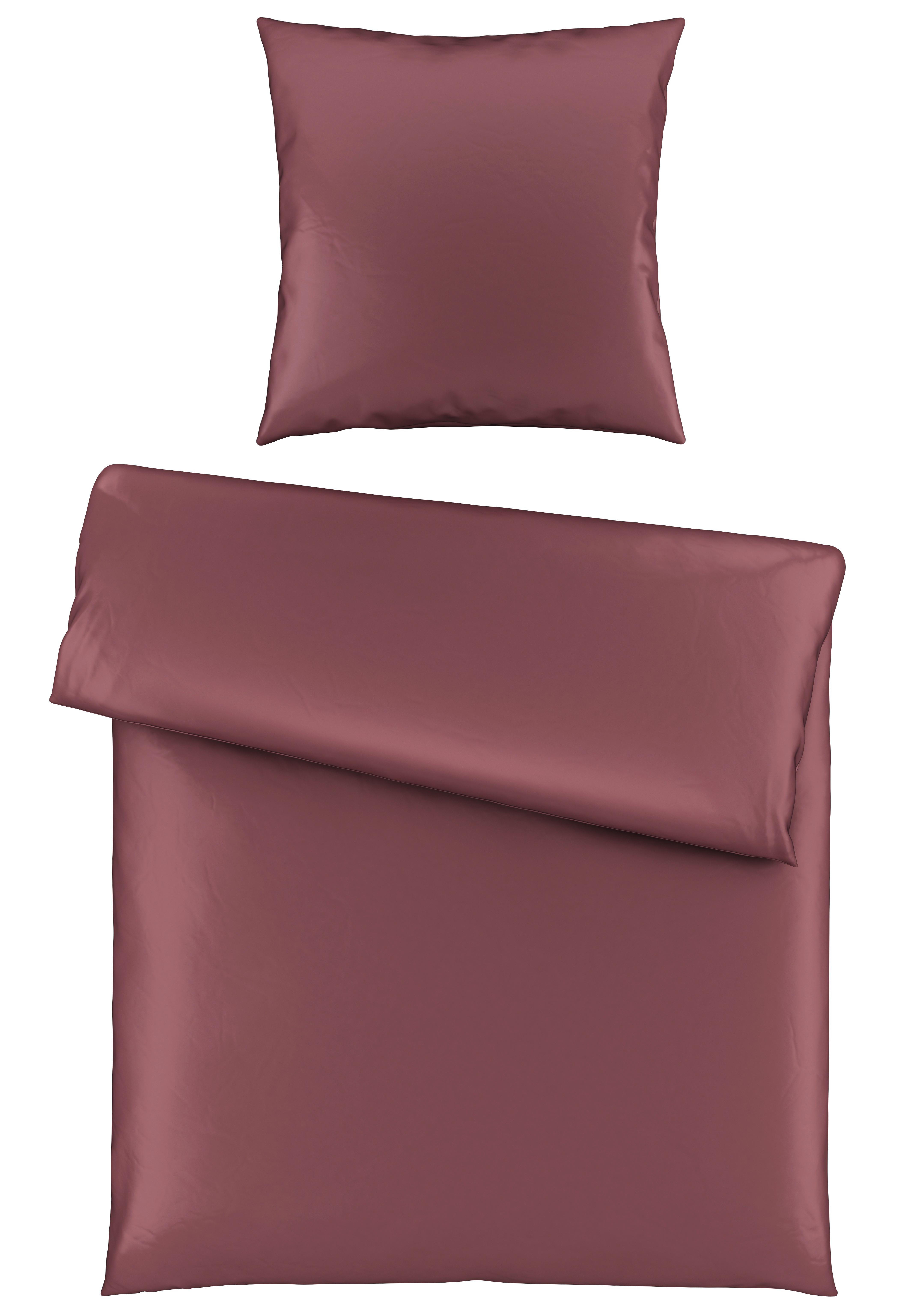 Bettwäsche Alex Uni ca. 135x200cm - Beere, MODERN, Textil (135/200cm) - Premium Living