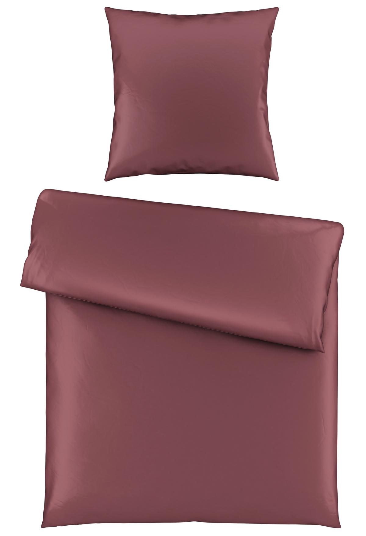 Bettwäsche Alex Uni ca. 135x200cm - Beere, MODERN, Textil (135/200cm) - Premium Living