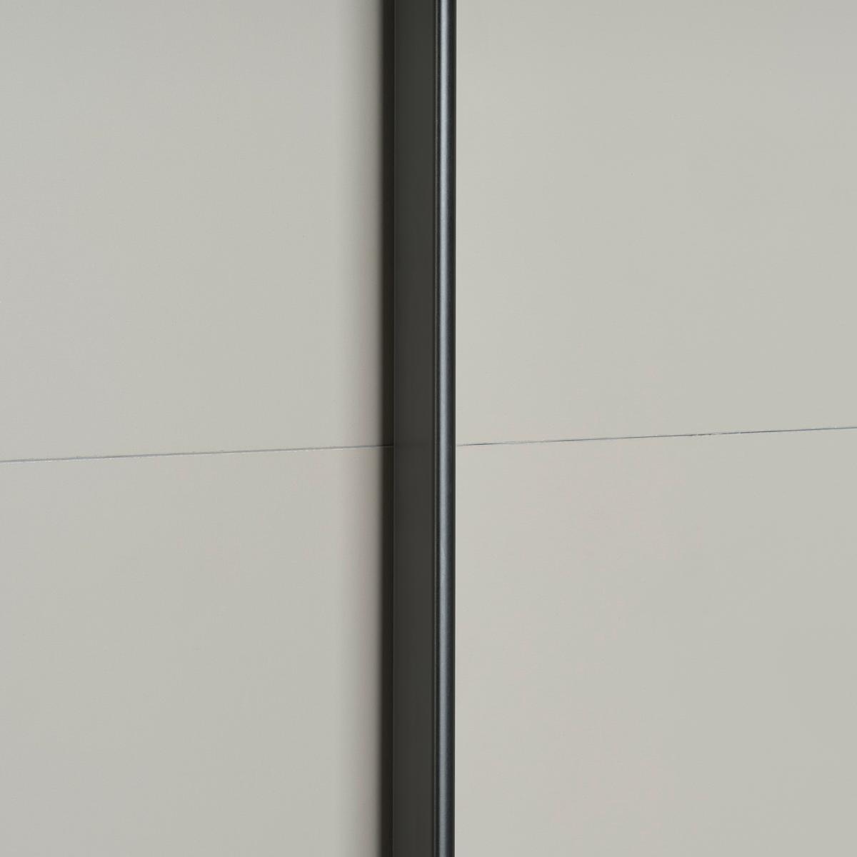 DULAP USI CULISANTE OSNABRÜCK - sahara/grafit, Trend, sticlă/material pe bază de lemn (180/198/65cm)