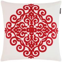 Zierkissen Ruby in Rot/Weiß ca. 45x45cm - Rot/Weiß, MODERN, Textil (45/45cm) - Mary's