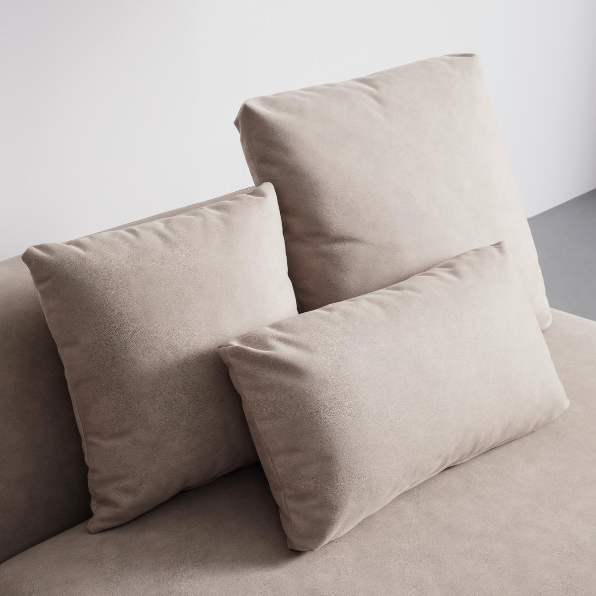 NAROŻNIK ANNA - beżowy/biały, Modern, tworzywo sztuczne/tkanina (360/71/134cm) - Bessagi Home