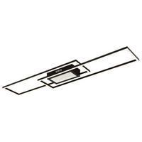 Led Stropna Svjetiljka Opal , Crna Boja - crna/opalna, Design, metal/plastika (96/19,6/5cm) - Globo