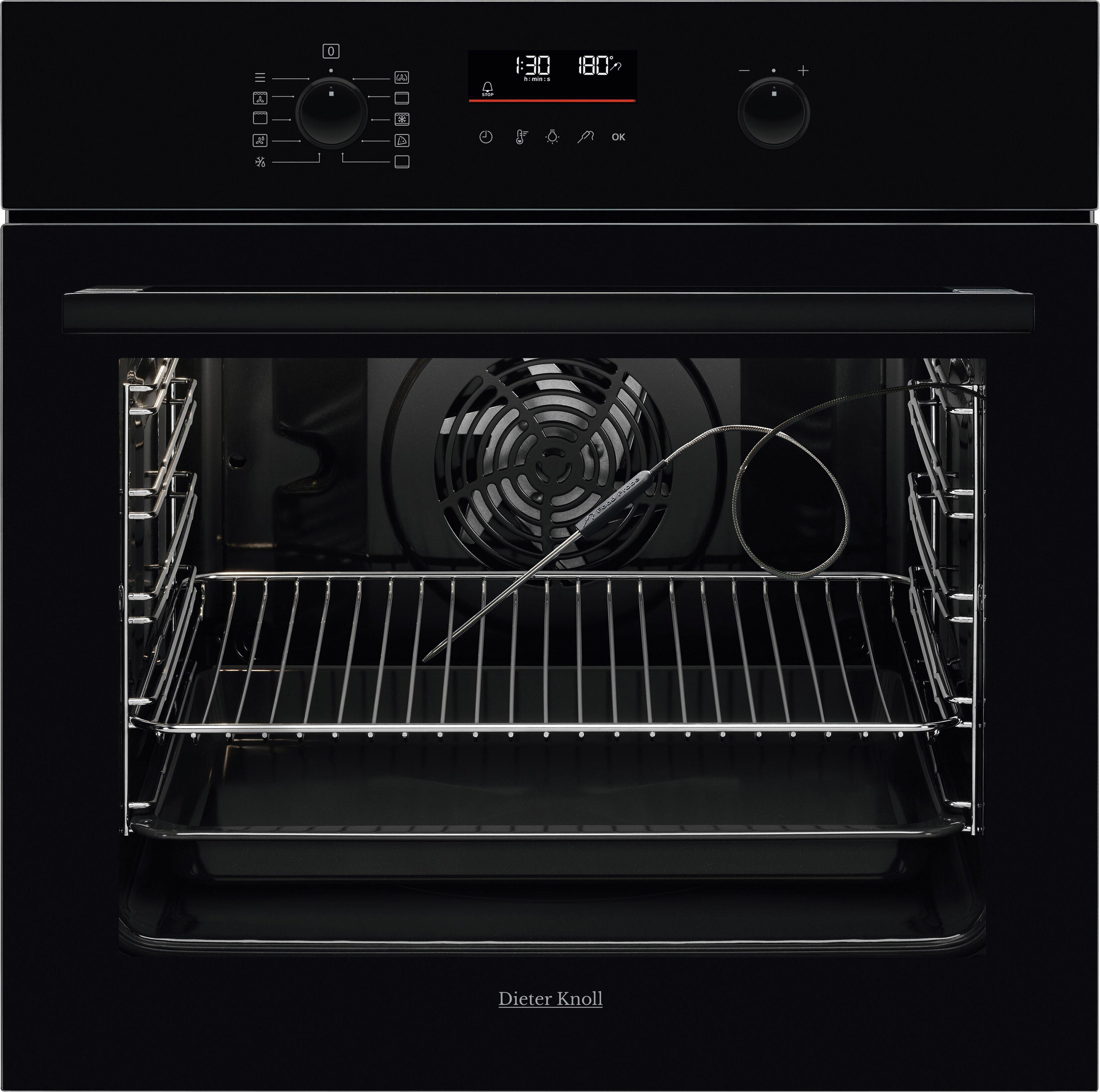 Einbaubackofen DKP37903BK - Schwarz, Basics, Glas/Metall (59,4/59,4/56,9cm) - Dieter Knoll