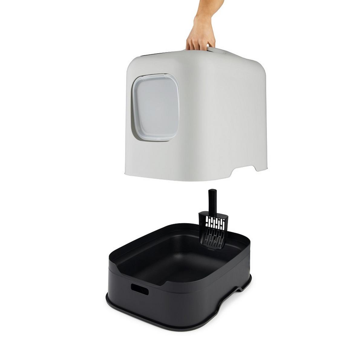 KUWETA DLA KOTA 4005201023WS - biały, Basics, tworzywo sztuczne (51/39,5/44,3cm) - Rotho