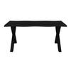 MATBORD LAUREL - svart, Modern, metall/trämaterial (180/90/76cm) - Bessagi Home