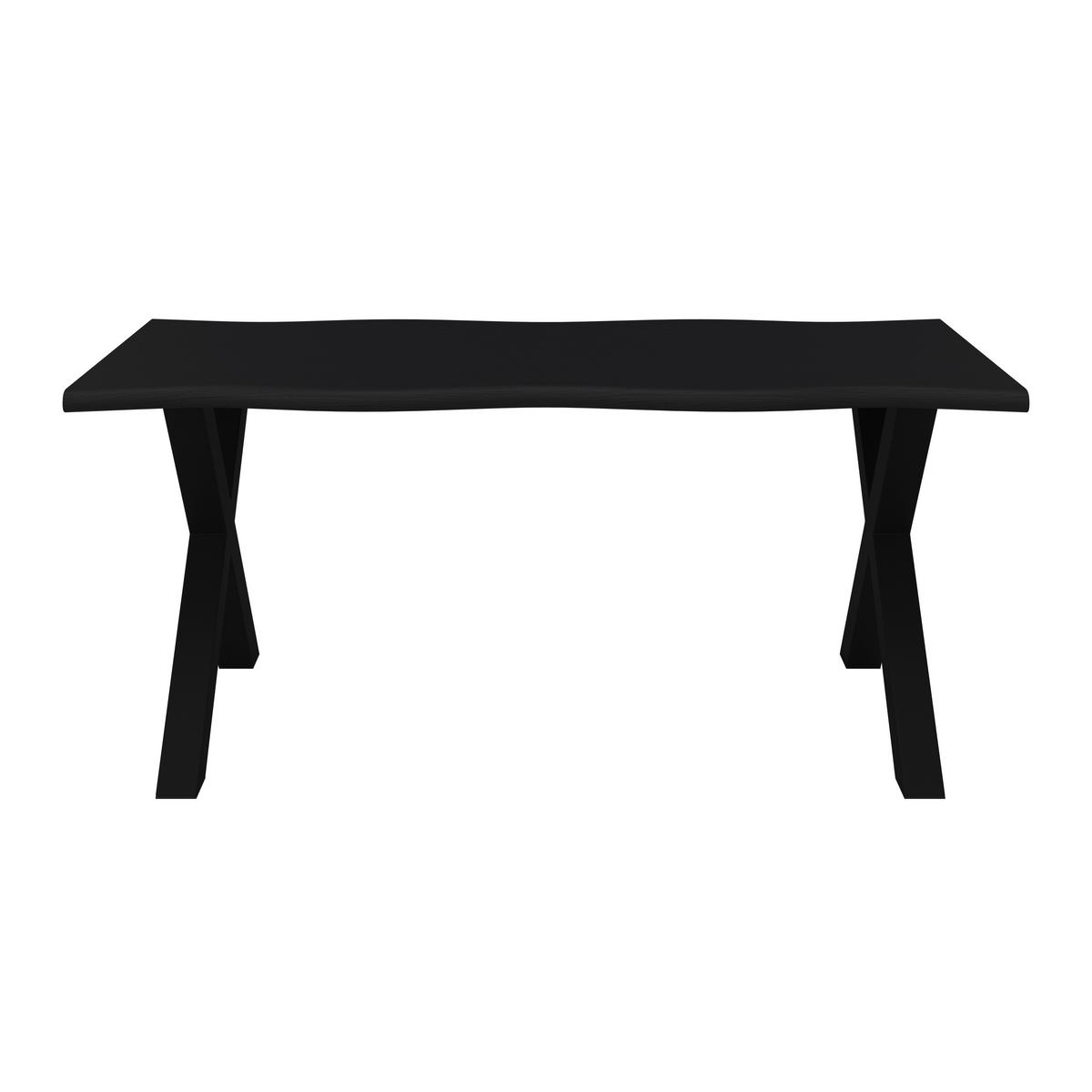 ESSTISCH LAUREL - Schwarz, Modern, Holzwerkstoff/Metall (180/76/90cm) - Bessagi Home