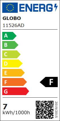 LED-Leuchtmittel 11526AD max. 7 Watt - Glas/Metall (9,5/14cm) - Globo