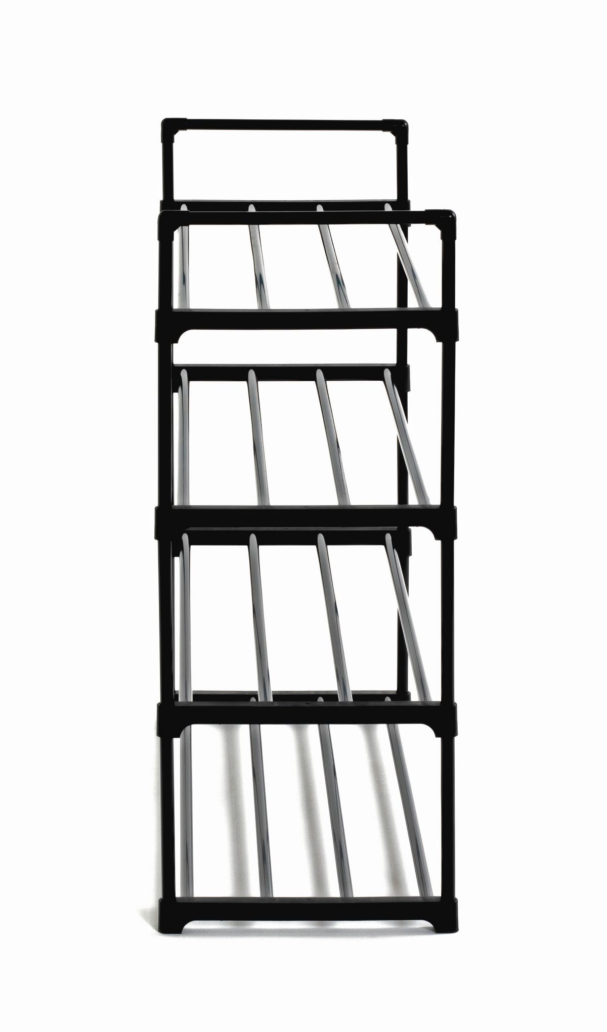 Etajeră încălțăminte JANE -SB- - negru, Modern, metal (65/82/30cm) - Modern Living