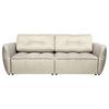 Canapea extensibila BOMBEI - bej/gri, Modern, lemn/textil (243/94/125cm) - Premium Living