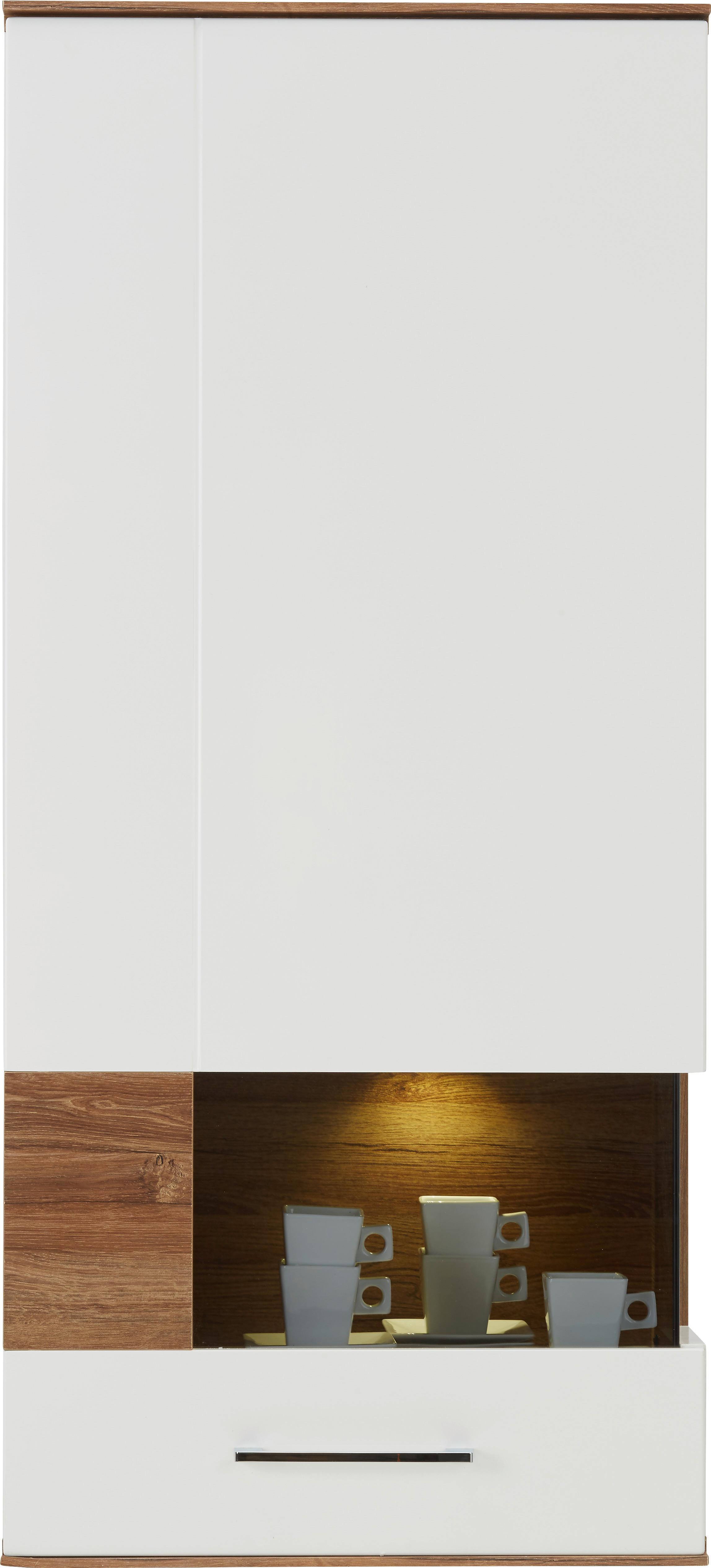 Hängeelement in Weiß Hochglanz - Weiß, MODERN, Holz (60/133/37cm) - Premium Living