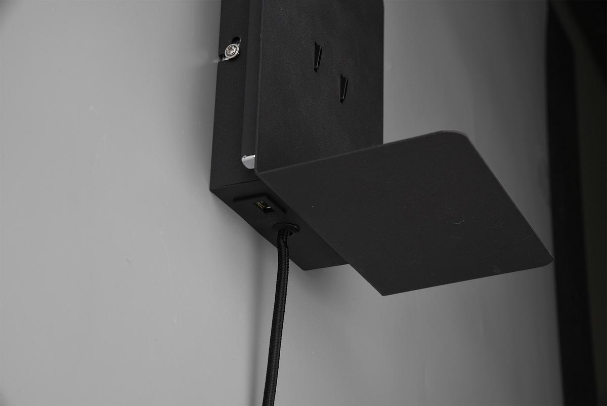 LED-Wandleuchte Element in Schwarz max. 3 Watt - Schwarz, Basics, Metall (20/16/14cm) - Trio Leuchten