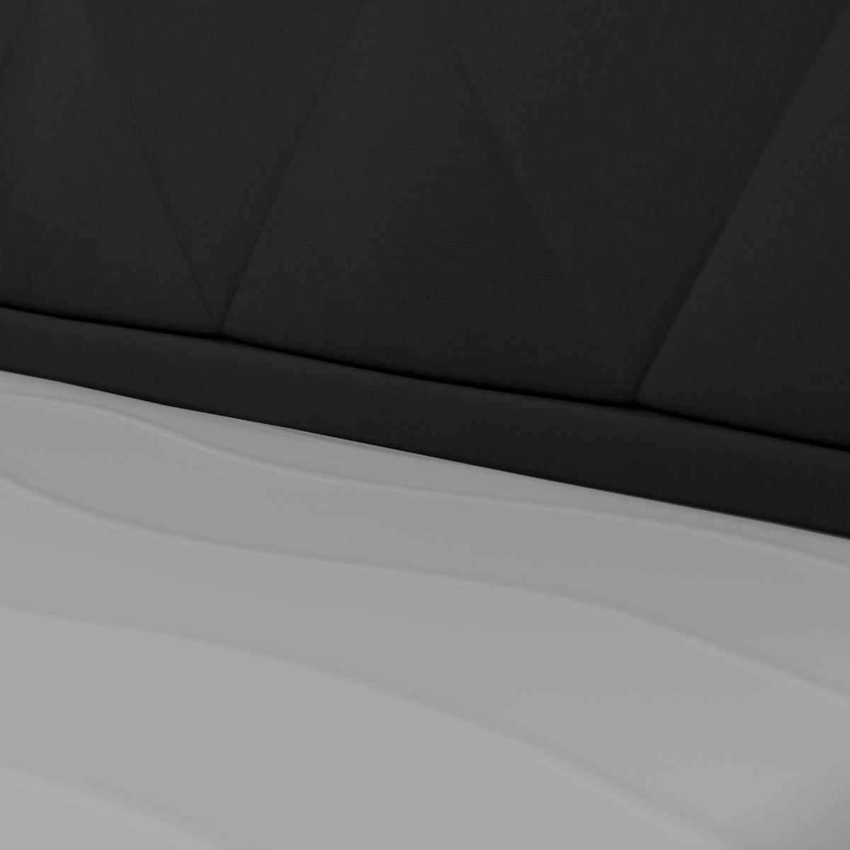 Boxspringbett Porto ca. 180x200 cm Schwarz - Schwarz, MODERN, Holzwerkstoff/Kunststoff (180/200cm) - MID.YOU