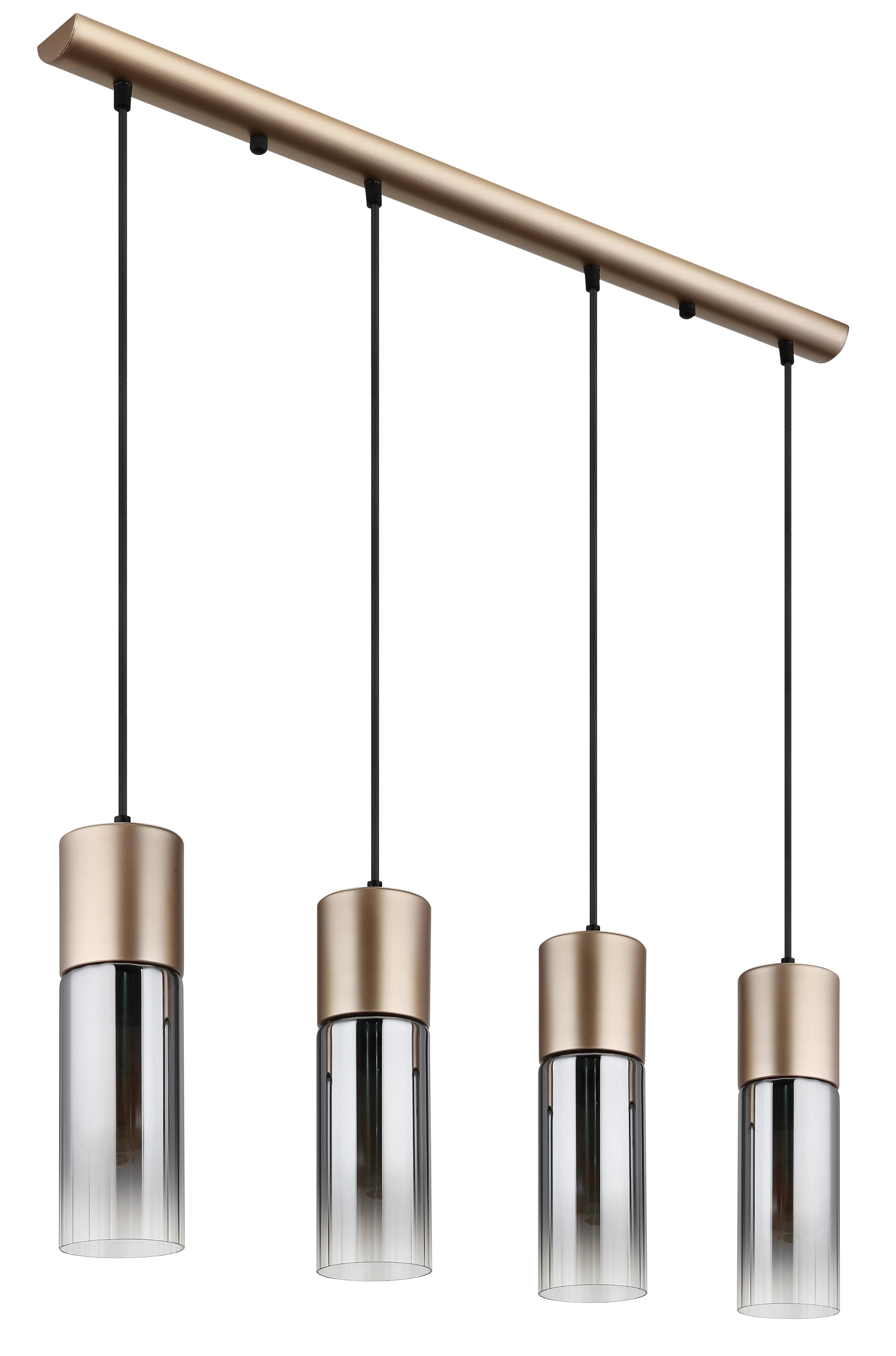 Viseća Svjetiljka Annika - siva/cappuccino, Design, staklo/metal (80/9/156cm) - Globo