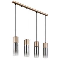 Viseća Svjetiljka Annika - siva/cappuccino, Design, staklo/metal (80/9/156cm) - Globo