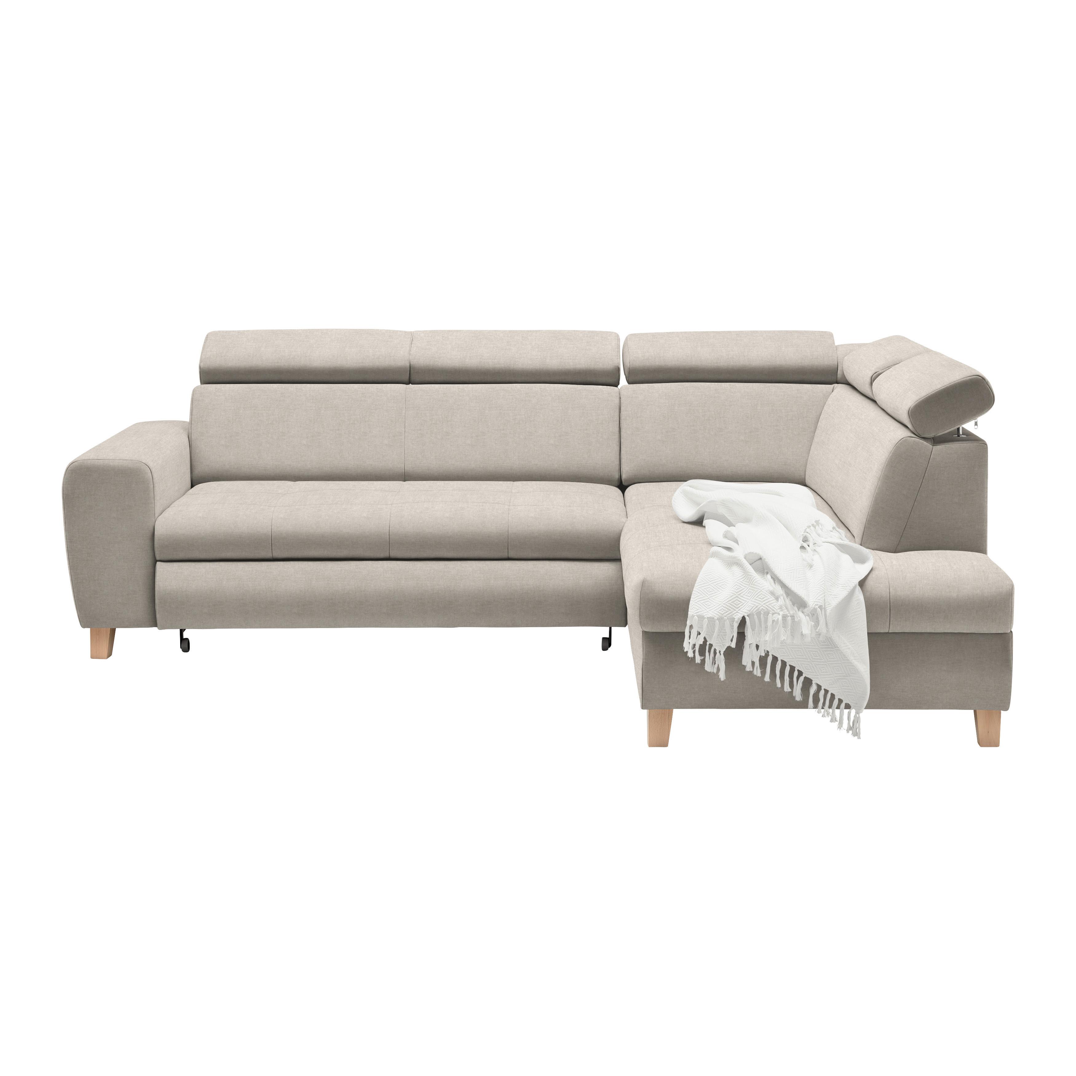 Kutna Garnitura Lugo - sivo-bež, Moderno, drvo/metal (266/98/205cm) - Modern Living