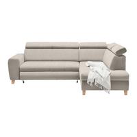 Ecksofa Lugo Greige - Greige, MODERN, Holz/Kunststoff (266/98/205cm) - Mömax